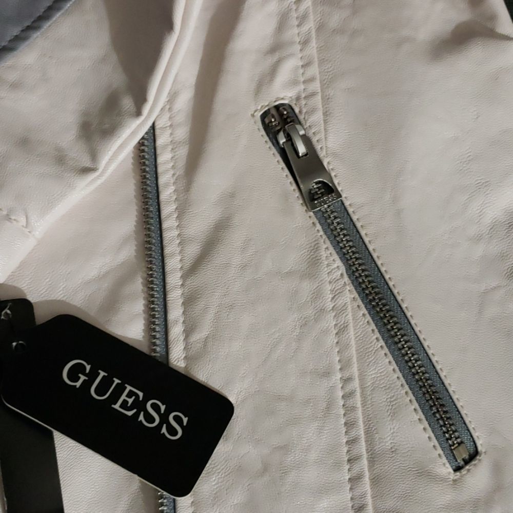 GUESS FAUX LEATHER MOTO - Picture 8 of 12